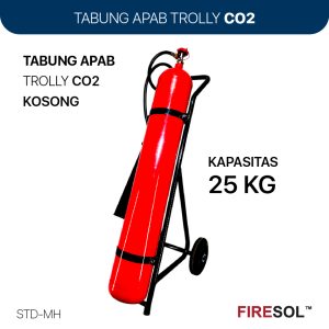 Tabung Kosong APAR CO2 Trolley 25Kg