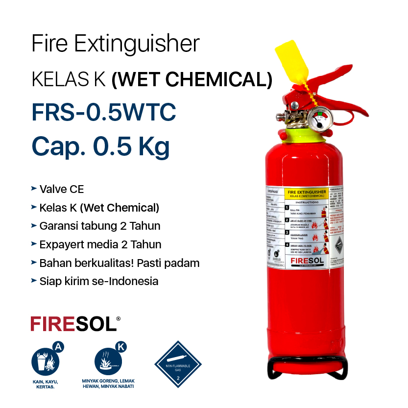 Tabung APAR 0.5Kg (Kelas K)