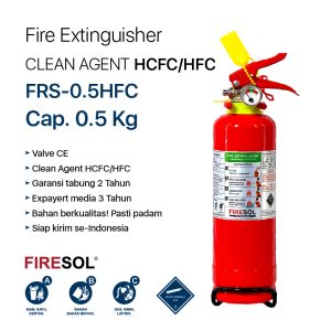 Tabung APAR Clean Agent 0.5Kg (HCFC/HFC)